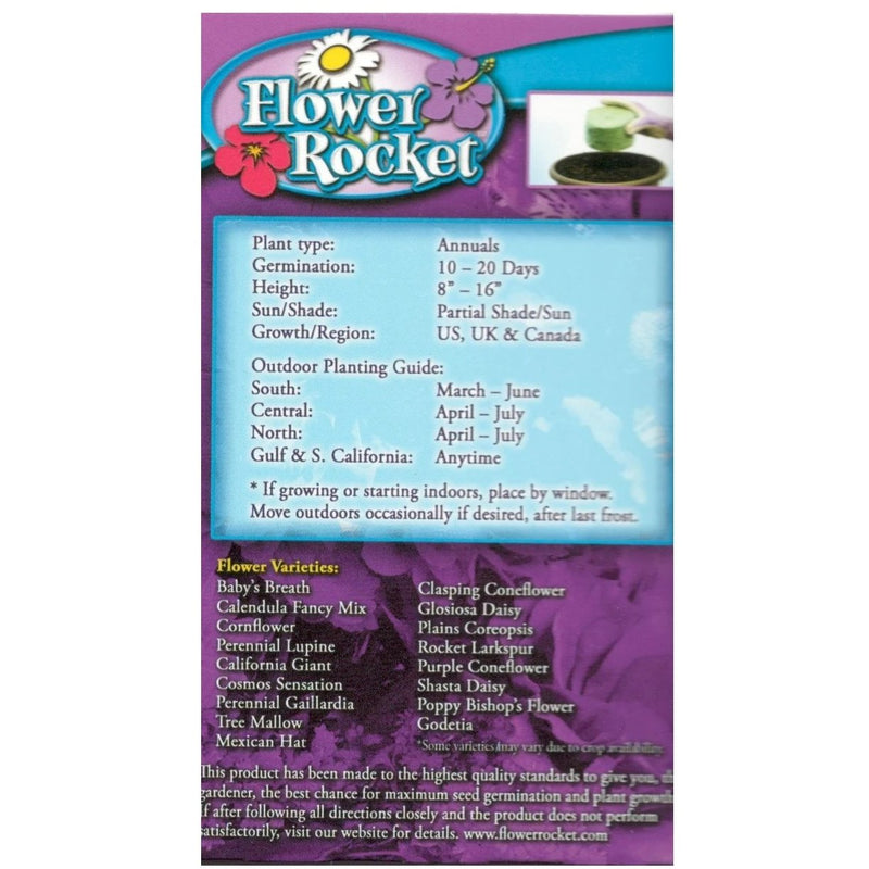 Flower Rocket Seed Kit Green Thumbs Garden